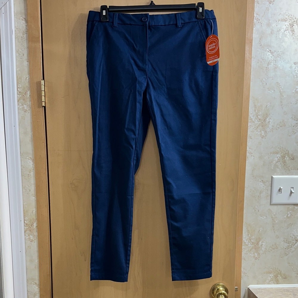 Wonder Nation Girl’s Navy Dress Pants (plus)